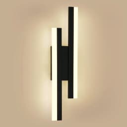 16W LED Wall Lights,Modern Black Long Wall Sconces Fixtures Acrylic for Living Room Hallway Balcony,Warm Light 3000K