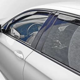 For Jaguar XF X250 MK1 2007-2015 4 Door Saloon Wind Deflectors 4pc Tinted + Clip