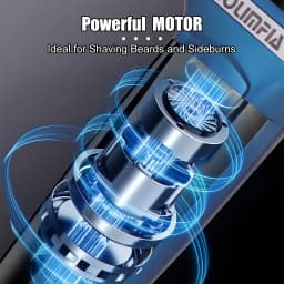 Solimpia 3-in-1 Electric Shaver Men‘s USB Rechargeable Double Blade Pop-Up Powerful Motor Beard Nose Hair Trimmer Floating Head