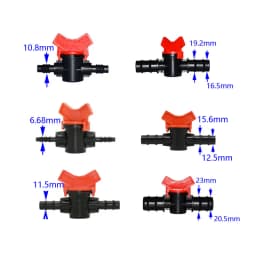 1/4" 3/8" 1/2" 3/4" Garden Tap DN15 DN20 Irrigation Water Valve Mini Valve Waterstop Connectors Garden Hose Adapter 1pcs