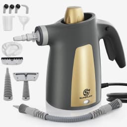 SUPERLEX Handheld Steam Cleaner 1050W 12-In-1 Multi Purpose Portable Steam Cleaning Machine, 350ML Tank High Temperature Chemical-Free Steamer with 12 Piece Accessories, For Kitchen Sofa Carpet Window Home & Car Deep Cleaning