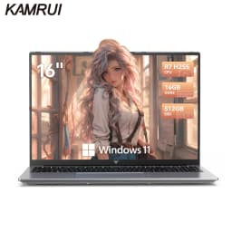 KAMRUI RX16 AMD Ryzen7 H255 Laptop Windows 11 PRO 16 in IPS 16GB DDR5 512GB NVMe SSD Backlit Numeric Keyboard Wifi6 BT5.2 Computer