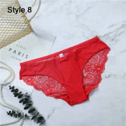 Fashion Women's Sexy Lace Panties Seamless Underwear Leopard Ice Silk for Girl Bikini Cotton Crotch Transparent Lingerie