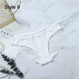 Fashion Women's Sexy Lace Panties Seamless Underwear Leopard Ice Silk for Girl Bikini Cotton Crotch Transparent Lingerie