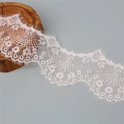 3 Yards 9.5cm 10 Colors Flower Embroidered Lace Fabric Trim Ribbons for DIY Sewing Handmade Materials Garment Accessories