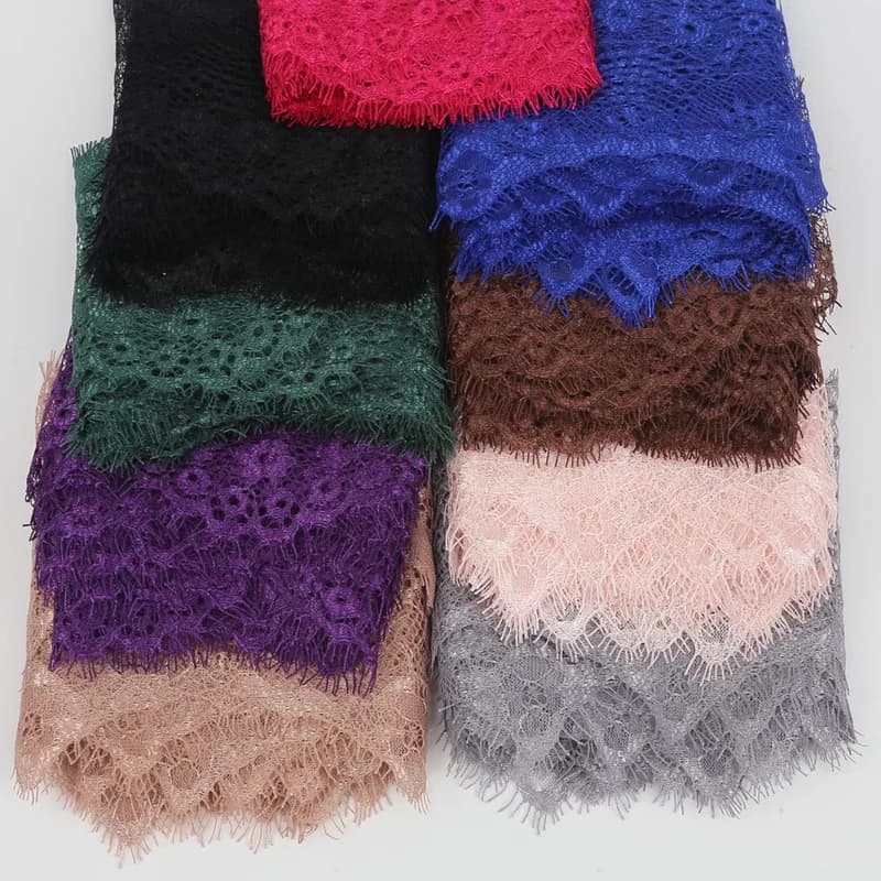 3 Yards 9.5cm 10 Colors Flower Embroidered Lace Fabric Trim Ribbons for DIY Sewing Handmade Materials Garment Accessories
