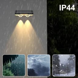 4/6/8PCS Solar Wall Lights Outdoor RGB LED Waterproof Garden Lights 3 Lighting Modes for Fence, Patio, Driveway