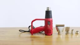 2000W Heat Gun Kit, 300°C/600°C Dual Temperature with 4 Nozzles – For Shrink Wrapping, Paint Stripping & DIY Craf