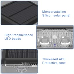 6 Pack Solar Retro Wall Lamps RGB LED Solar Wall Lights Deck Lamp For Courtyard Fence Home Garden Landscape Decorative Lighting