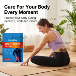 24-72Pcs Monclique Mugwort Warming Patch for Waist Hip Thigh Comfort Daily Body Care Warm Sticker Relaxation Care Pads