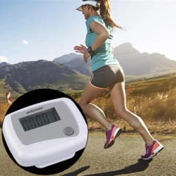 Pedometer for Walking Portable Sports Walk Meter Senior Steps Counter for Sports Running Training Hiking Backpacking Travel