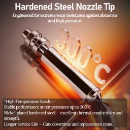 High Precision Bimetal Nickel Plated Replacement Nozzle for Anycubic Kobra X Hardened SteelOne-Piece Hotend for 3D Printer Parts