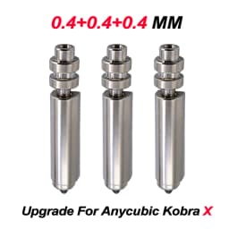 High Precision Bimetal Nickel Plated Replacement Nozzle for Anycubic Kobra X Hardened SteelOne-Piece Hotend for 3D Printer Parts