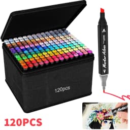 80/120/168 Colours Dual-Tip Alcohol Markers Set With Stand, Permanent Alcohol Marker Pens For Adults Artists, Permanent Art Mark