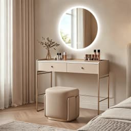 Round LED Bathroom Mirror with Lights, 20/24/32" Backlit Dimmable Anti-Fog Wall Mounted Vanity Mirror,Memory Function