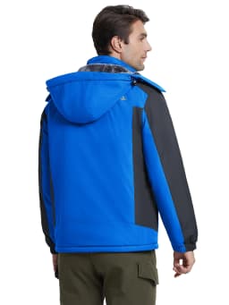 Winter Fleece Lining Parka Heavyweight Waterproof Mens Ski Snowboard Jackets Windproof Removable Hoodie Coats Casual Windbreaker