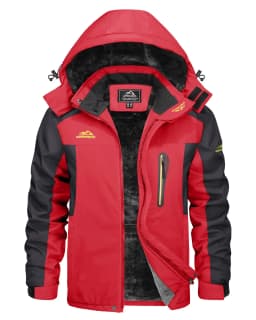 Winter Fleece Lining Parka Heavyweight Waterproof Mens Ski Snowboard Jackets Windproof Removable Hoodie Coats Casual Windbreaker