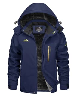 Winter Fleece Lining Parka Heavyweight Waterproof Mens Ski Snowboard Jackets Windproof Removable Hoodie Coats Casual Windbreaker