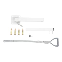 Adjustable Bed Trapeze Bar for Patient Transfer, 5-Position Angle & Length, 400LBS Capacity, Wall Mounted Aid