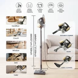 SUPERLEX 4 in 1 Handheld Vacuum Cleaner Wet Dry 600W HEPA Filter 12KPA Powerful Cleaning Machine 2 Cleaning Modes For Home 2026