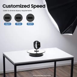 360° Rotating Display Stand Electric Turntable Photography Turntable 5KG Load Capacity Suitable for Displaying Jewellery Watches