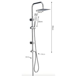 Bathroom Shower Faucet Set Shower System Set Hot Cold Showers Mixer Rainfall Shower Bathroom Accessories