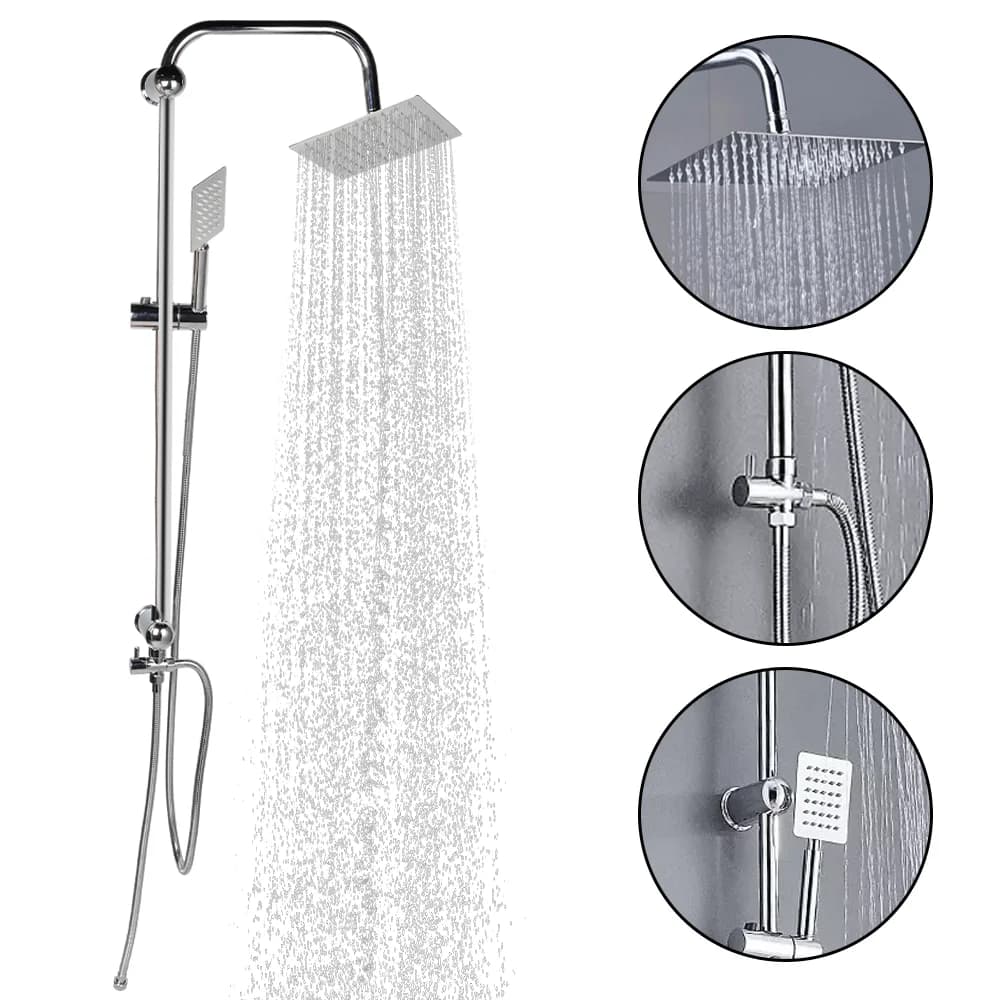 Bathroom Shower Faucet Set Shower System Set Hot Cold Showers Mixer Rainfall Shower Bathroom Accessories