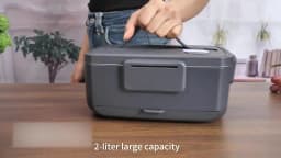 Electric Lunch Box 3.0L Food Warmer No Water Portable Food Leak Proof Heated Lunch Box For Car Home Office Work Lunch Heater