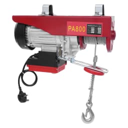Bymaocar 1450W Electric Hoist, Electric Hoist With Wireless Control, 800kg Electric Hoist With Two Slings Uk Standard