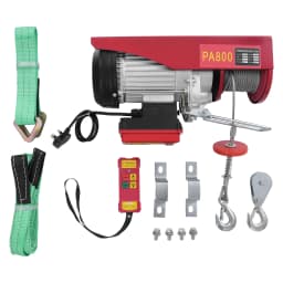 Bymaocar 1450W Electric Hoist, Electric Hoist With Wireless Control, 800kg Electric Hoist With Two Slings Uk Standard