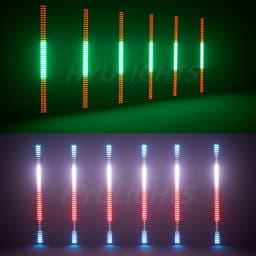4pcs 200W LED 4in1 RGBW 96 Zone Strobe Light White 8000K DMX Super Bright Dj Wall Washer Bar Strobe Christmas Light Stage