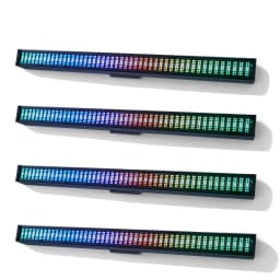 4pcs 200W LED 4in1 RGBW 96 Zone Strobe Light White 8000K DMX Super Bright Dj Wall Washer Bar Strobe Christmas Light Stage