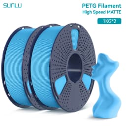 SUNLU 2KG High Speed Matte PETG Filament 1.75mm 1000g Spool (2.2lbs) High Speed Printing Filament Fit Most FDM Printer