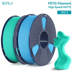 SUNLU 2KG High Speed Matte PETG Filament 1.75mm 1000g Spool (2.2lbs) High Speed Printing Filament Fit Most FDM Printer