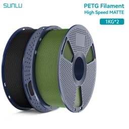 SUNLU 2KG High Speed Matte PETG Filament 1.75mm 1000g Spool (2.2lbs) High Speed Printing Filament Fit Most FDM Printer