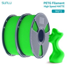 SUNLU 2KG High Speed Matte PETG Filament 1.75mm 1000g Spool (2.2lbs) High Speed Printing Filament Fit Most FDM Printer