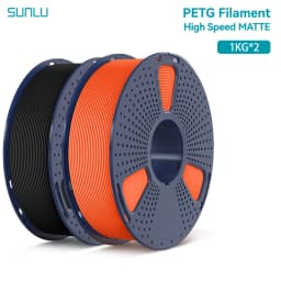 SUNLU 2KG High Speed Matte PETG Filament 1.75mm 1000g Spool (2.2lbs) High Speed Printing Filament Fit Most FDM Printer