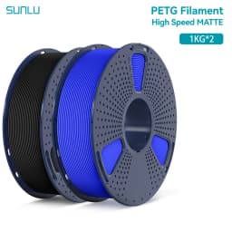 SUNLU 2KG High Speed Matte PETG Filament 1.75mm 1000g Spool (2.2lbs) High Speed Printing Filament Fit Most FDM Printer