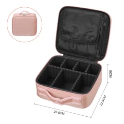 Voltsify Portable Waterproof Travel Makeup Bag with Dividers