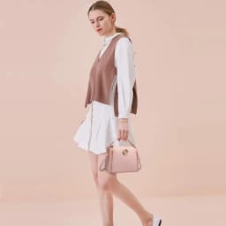 Miss Lulu Women's PU Leather Crossbody Bag - Small Top Handle Shoulder Tote with Gold Hardware, Casual Travel Purse