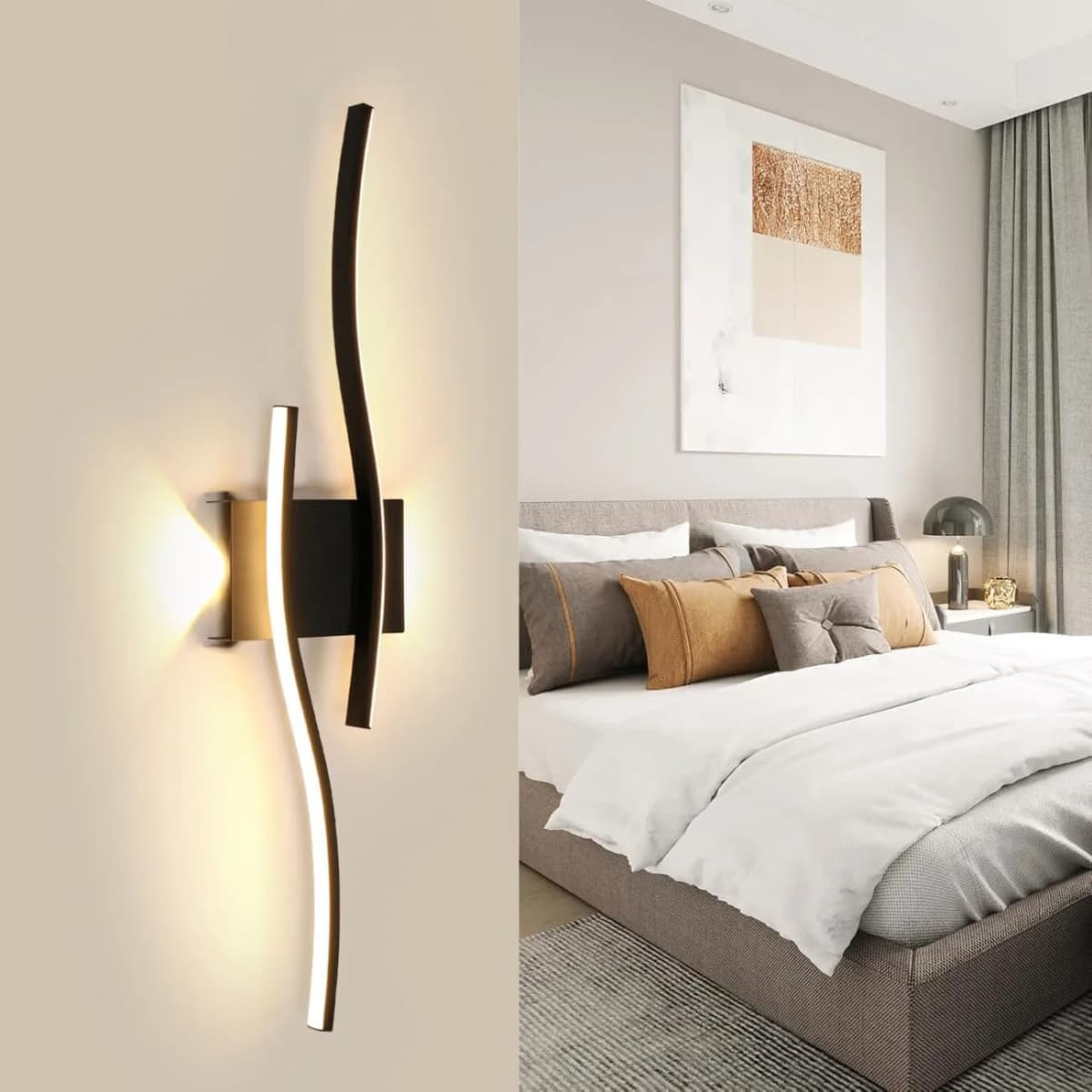Wall Sconce Light Indoor,Creatively Modern LED Wall Lamp 27W 3000LM,Warm White 3000K,For Hallway Dining Room Staircase