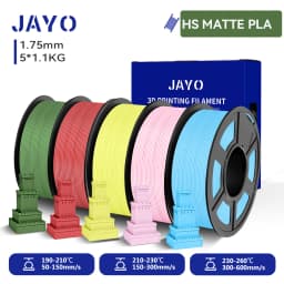 JAYO High Speed Matte PLA /HS Matte PETG 3D Filament 1.75mm 600mm/s Print Range High Flow Speedy PETG 3D Printer Filament for 3D