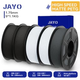 JAYO High Speed Matte PLA /HS Matte PETG 3D Filament 1.75mm 600mm/s Print Range High Flow Speedy PETG 3D Printer Filament for 3D