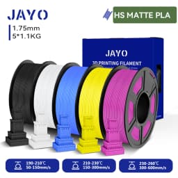 JAYO High Speed Matte PLA /HS Matte PETG 3D Filament 1.75mm 600mm/s Print Range High Flow Speedy PETG 3D Printer Filament for 3D