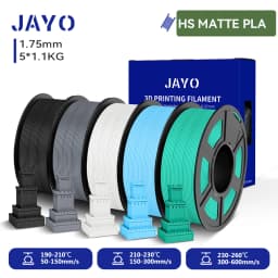 JAYO High Speed Matte PLA /HS Matte PETG 3D Filament 1.75mm 600mm/s Print Range High Flow Speedy PETG 3D Printer Filament for 3D