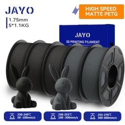 JAYO High Speed Matte PLA /HS Matte PETG 3D Filament 1.75mm 600mm/s Print Range High Flow Speedy PETG 3D Printer Filament for 3D