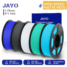 JAYO High Speed Matte PLA /HS Matte PETG 3D Filament 1.75mm 600mm/s Print Range High Flow Speedy PETG 3D Printer Filament for 3D