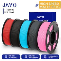 JAYO High Speed Matte PLA /HS Matte PETG 3D Filament 1.75mm 600mm/s Print Range High Flow Speedy PETG 3D Printer Filament for 3D