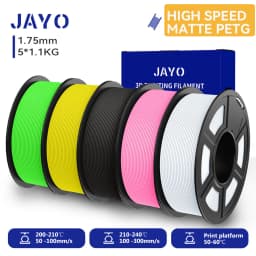JAYO High Speed Matte PLA /HS Matte PETG 3D Filament 1.75mm 600mm/s Print Range High Flow Speedy PETG 3D Printer Filament for 3D