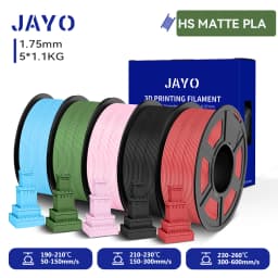 JAYO High Speed Matte PLA /HS Matte PETG 3D Filament 1.75mm 600mm/s Print Range High Flow Speedy PETG 3D Printer Filament for 3D